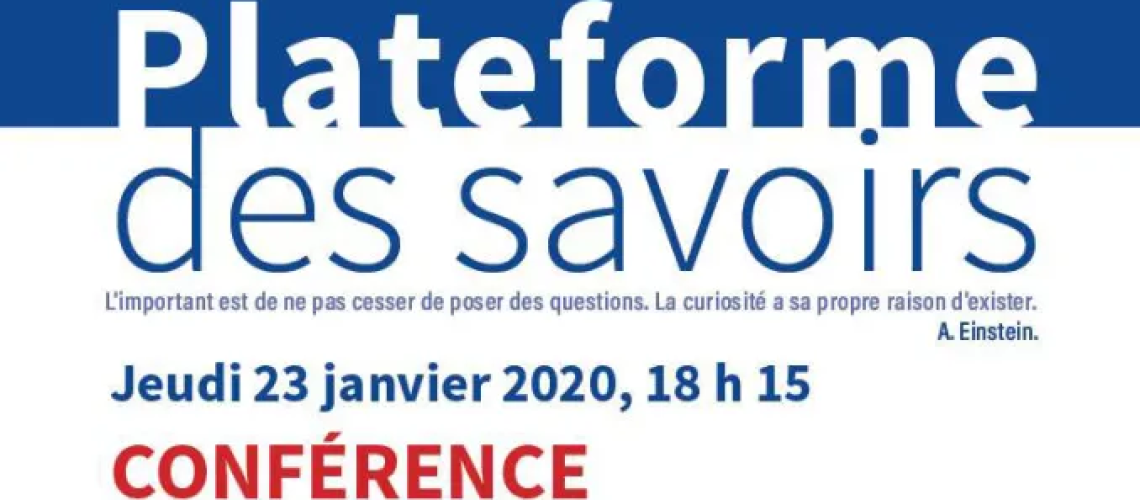 Plateforme des savoirs – 23 janvier 2020